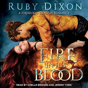 Fire in His Blood: Fireblood Dragon Romance, Book 1 audiobook cover