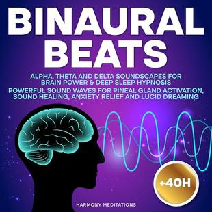 Binaural Beats: Alpha, Theta and Delta Soundscapes for Brain Power & Deep Sleep Hypnosis: Powerful Sound Waves for Pineal Gland Activation, Sound Healing, Anxiety Relief and Lucid Dreaming audiobook cover